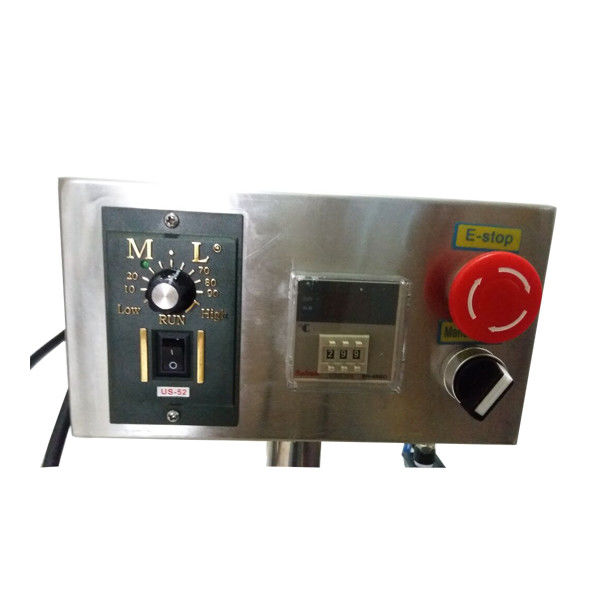 Pneumatische semi-automatische vloeibare oliepasta saus honing shampoo vulmachine met verwarmer en mixer