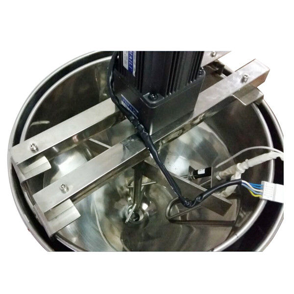 Pneumatische semi-automatische vloeibare oliepasta saus honing shampoo vulmachine met verwarmer en mixer