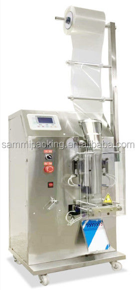 Nieuw ontwerp 3 zijden zegel Kleine verticale verpakkingsmachine Automatische zuivere vloeistof sap saus zak verpakkingsmachine