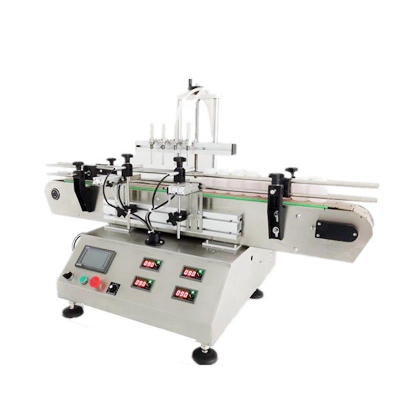 Automatische tafel kleine flessen vloeistof vullen capping etikettering machine voor parfum oogdruppel essentiële olie spray dropper