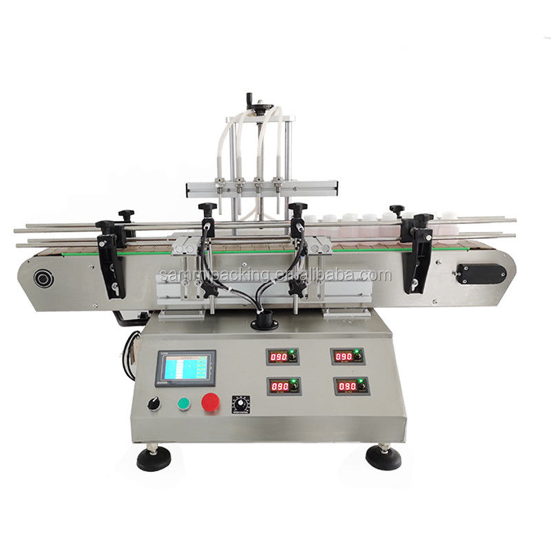 Automatische tafeltopperfume kleine flessen vulmachine cosmetische pot vloeistof vulmachine dop en etikettering