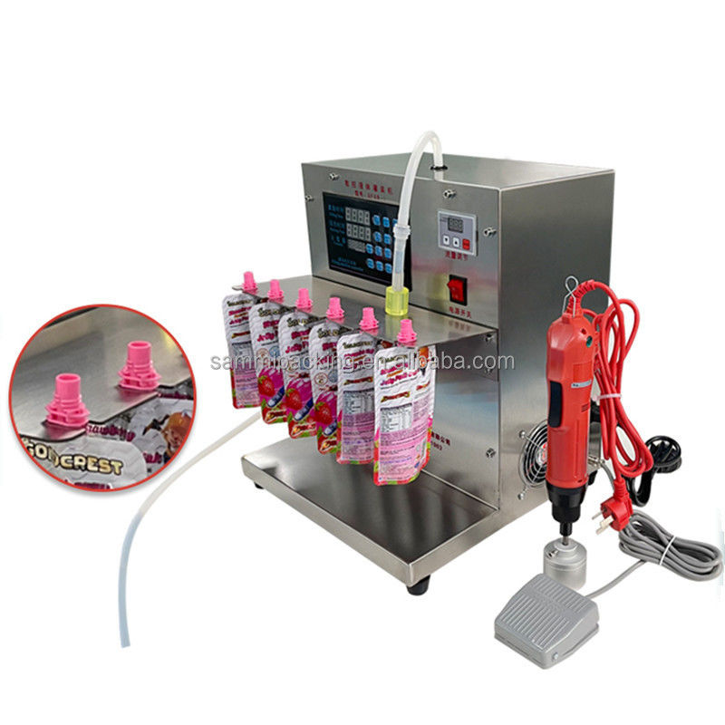 Verpakkingsmachine voor vloeistofvulling met spoelzak van 2000 ml