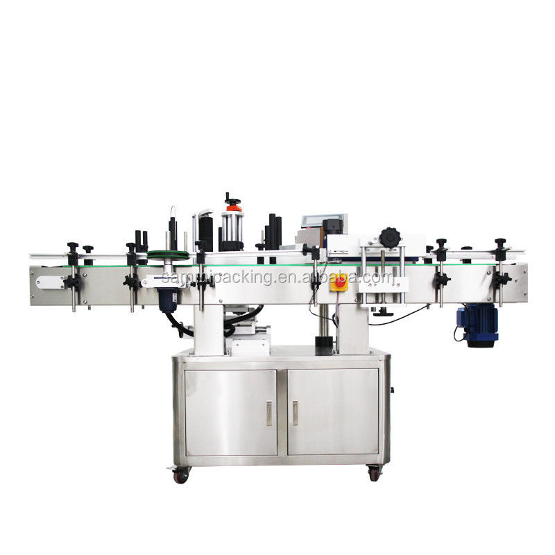 Kleefstof pot fles metalen kan etikettering applicator machine voor plastic fles etiketten