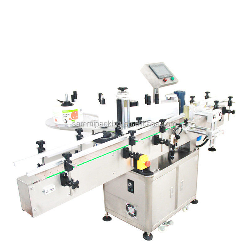 Kleefstof pot fles metalen kan etikettering applicator machine voor plastic fles etiketten