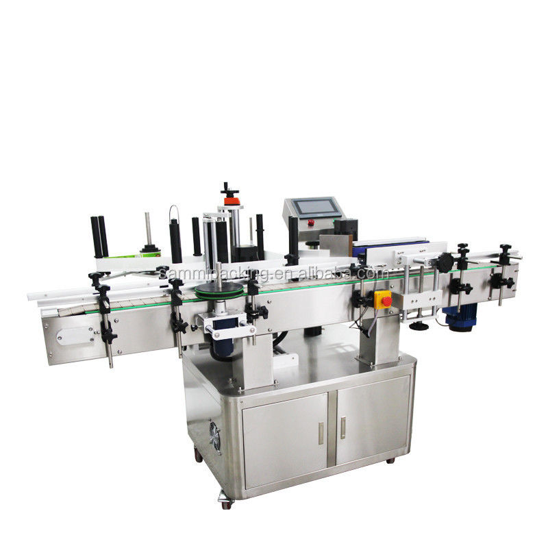 Kleefstof pot fles metalen kan etikettering applicator machine voor plastic fles etiketten