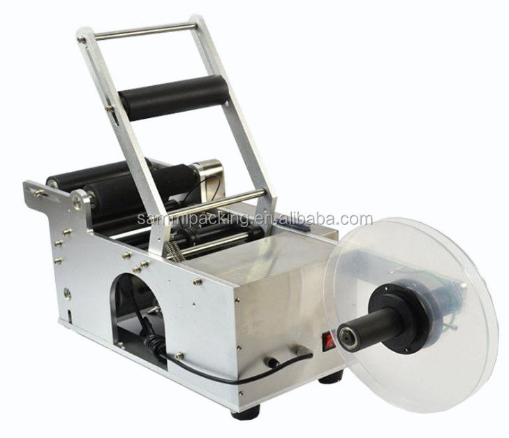 Ronde fles semi-automatische etiketteringsmachine elektrisch aangedreven type