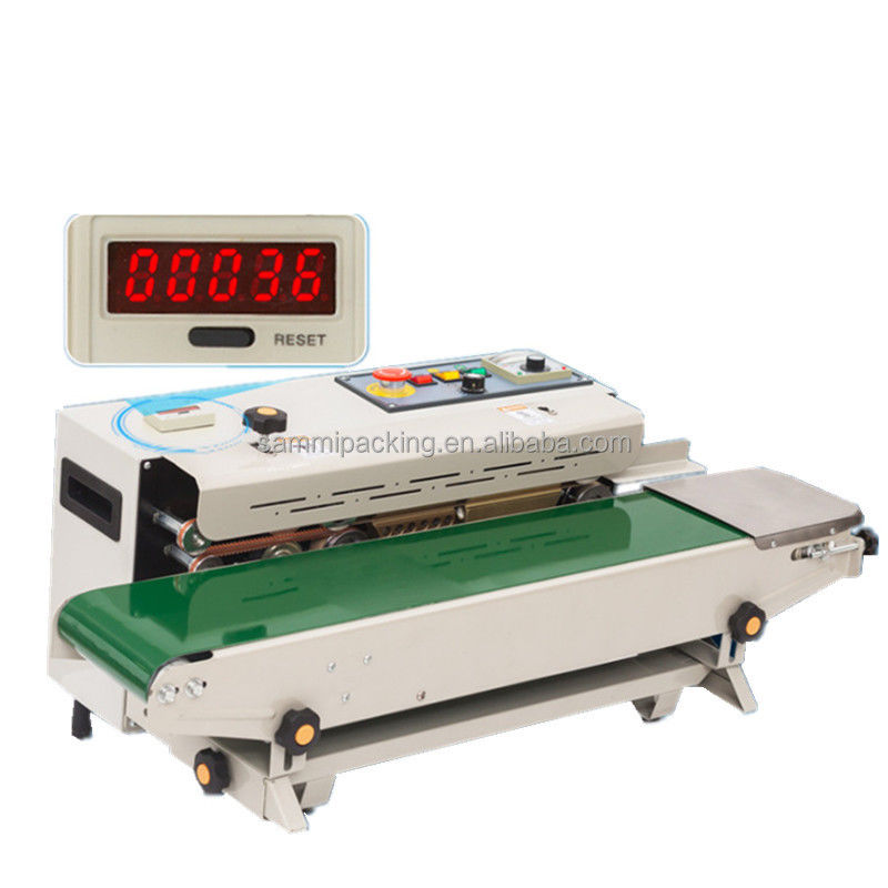 Semi-Auto Verticale Afdichtmachine, Continuous Band Sealer Machine voor kleine voedselzakken