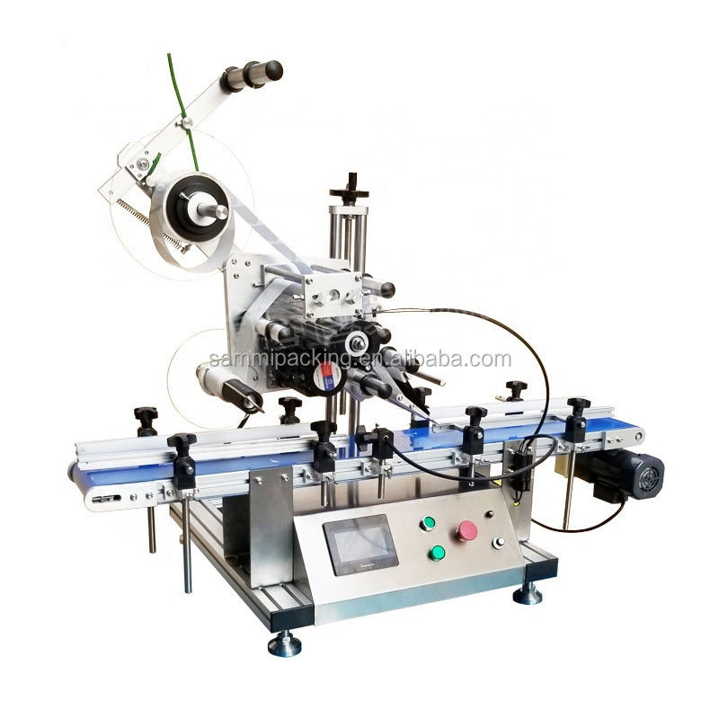 Automatische etiketteringsmachine voor tafelsticker voor platte doos
