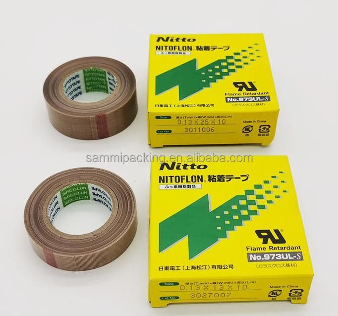 Nitto 973UL Nitto 903 PTFE glasvezel tape Film tape voor afdichting Nitto tape 0,13 mm × 13 mm × 10 m 973UL-S
