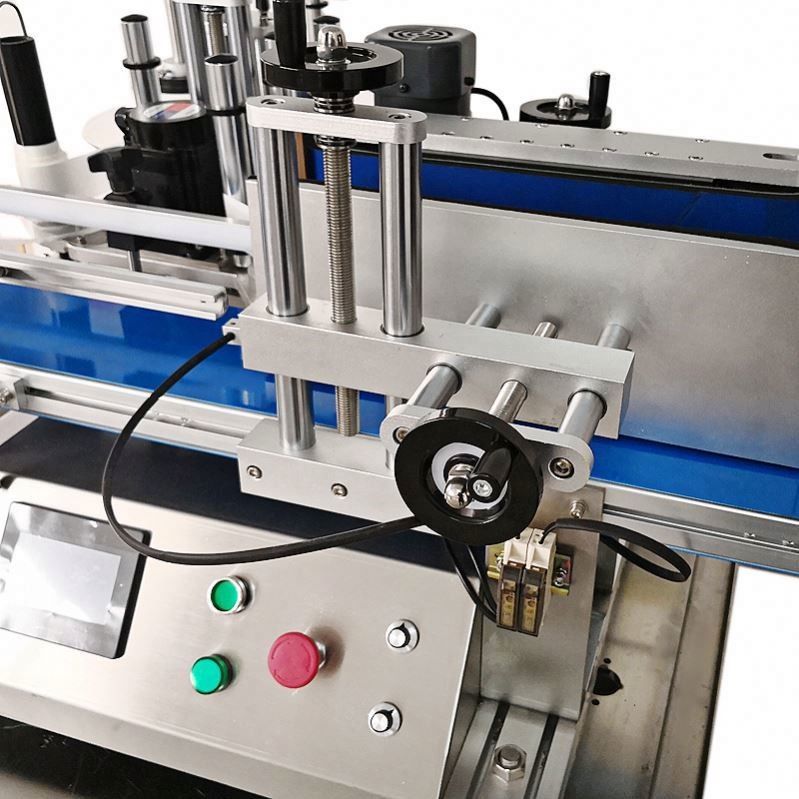 De lagere prijs en de warm verkoop Tafel automatische etikettering machine voor ronde fles