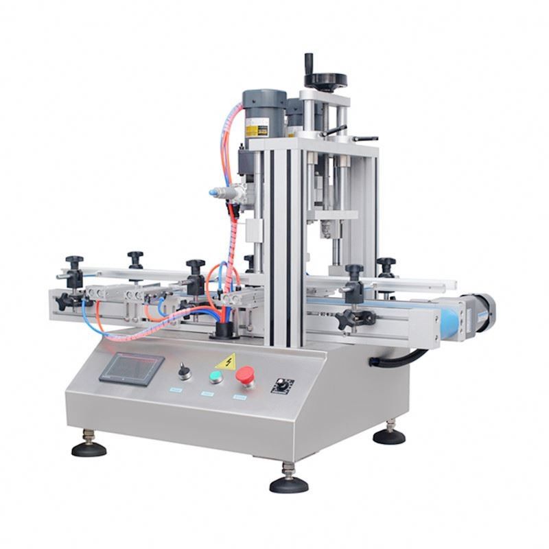 Plastic Trigger Automatic Bottle Capping Machine Tabletop Type Voor spuitkappen