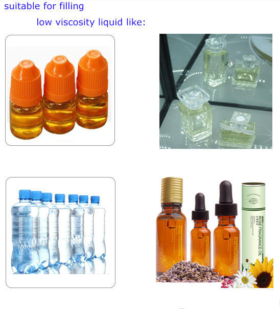 4 koppen pneumatisch aangedreven vloeistofvulmachine voor drank, olie, shampoo, alcohol, parfum