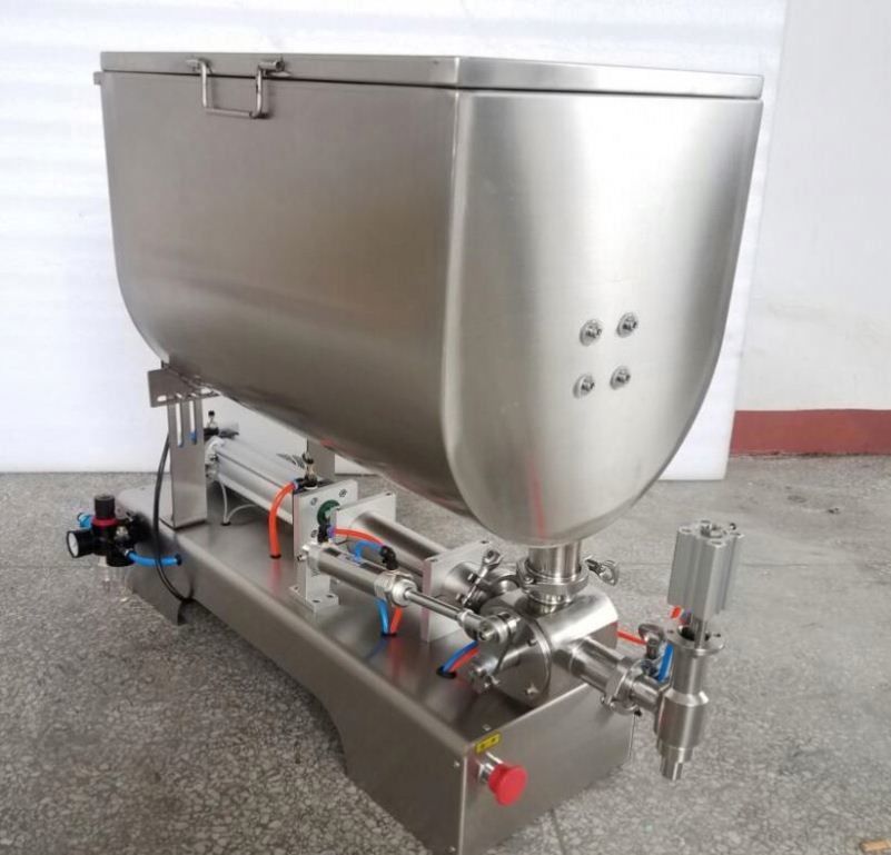 Vloeibare pasta vulmachine met mixer U-type hopper