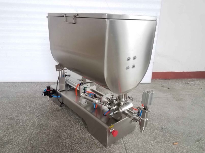 Vloeibare pasta vulmachine met mixer U-type hopper