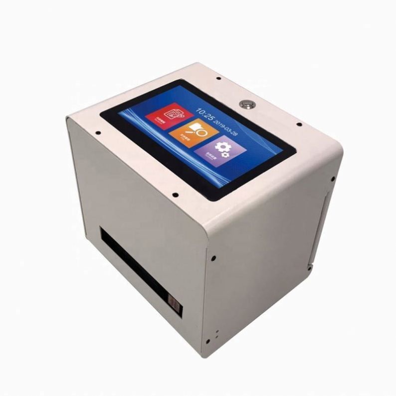 Plastic Bag Bottle Desktop Static Manual Mfg Exp Digitale Bar QR Datum Code Inkjet Printer Vervaldatum Batch Coder