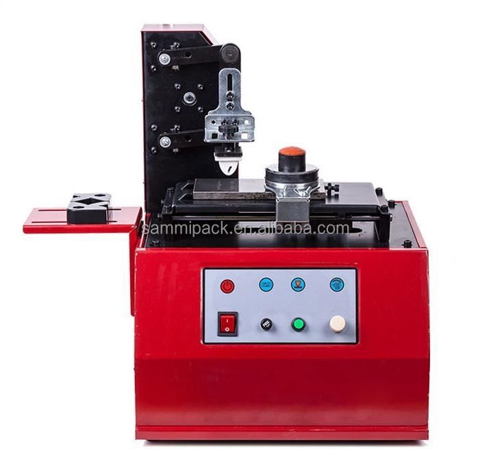 Desktop Ink Pad Datum Code Printer Voor Fles Metalen Karton Doos TDY-300