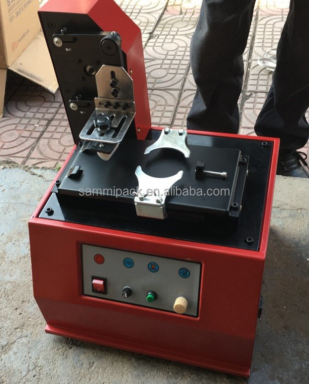 Desktop Ink Pad Datum Code Printer Voor Fles Metalen Karton Doos TDY-300