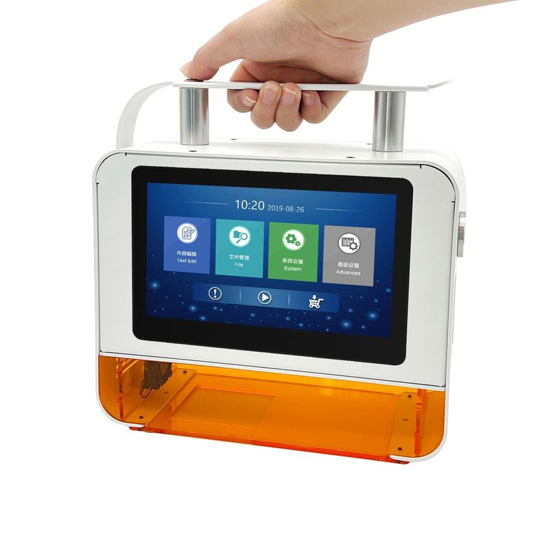 220V 50HZ Handheld Laser Marking Machine Voor Vervaldatum Batch Code QR Code