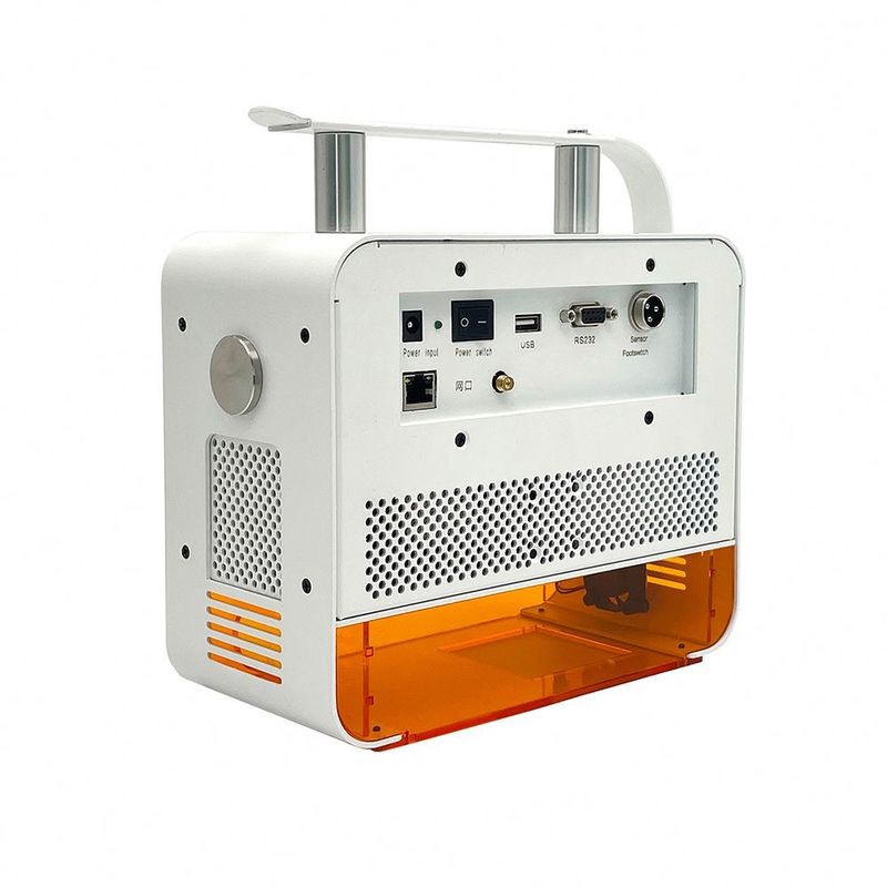 220V 50HZ Handheld Laser Marking Machine Voor Vervaldatum Batch Code QR Code
