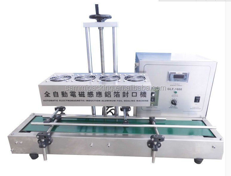 Desktop Kleine elektrische inductie afdichtmachine Aluminiumfolie Liner PET PP PE Plastic Jar Flascheluchtgekoeld