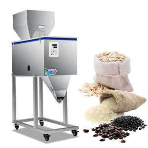 100-2500 g semi-automatische verpakkingsmachine voor het wegen van korrels/poeder/rijst/koffie/specerijen met grote hopper