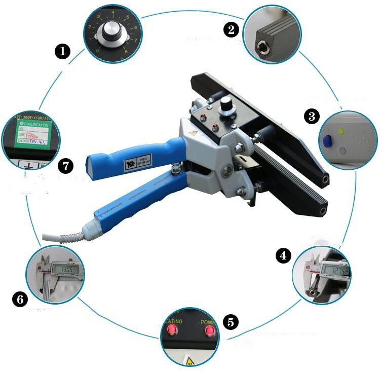 Hoogwaardige nieuwe FKR-200 Draagbare handklemverzegelingsmachine Handheld verzegelingsmachine voor folie zak Kraft papier zak 200mm 220V