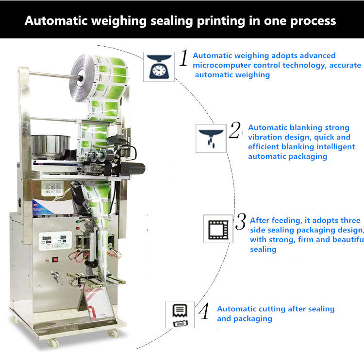 Kleine plastic nylon filter papier theezak verpakkingsmachine elektrisch aangedreven type