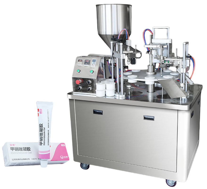 Automatische tube sealer lamineerde tandpasta lotion Automatische zachte aluminium plastic tube vul- en afdichtmachine