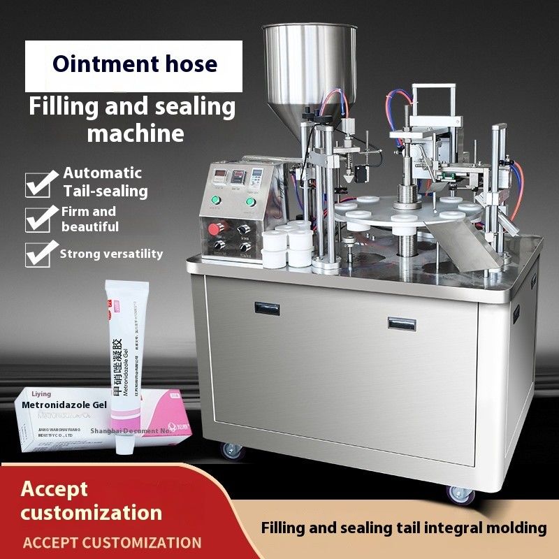 Automatische tube sealer lamineerde tandpasta lotion Automatische zachte aluminium plastic tube vul- en afdichtmachine