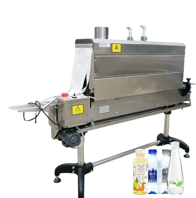 Automatische verwarmingsfles krimpen mouw etikettering machine krimpen mouw applicator met stoom tunnel