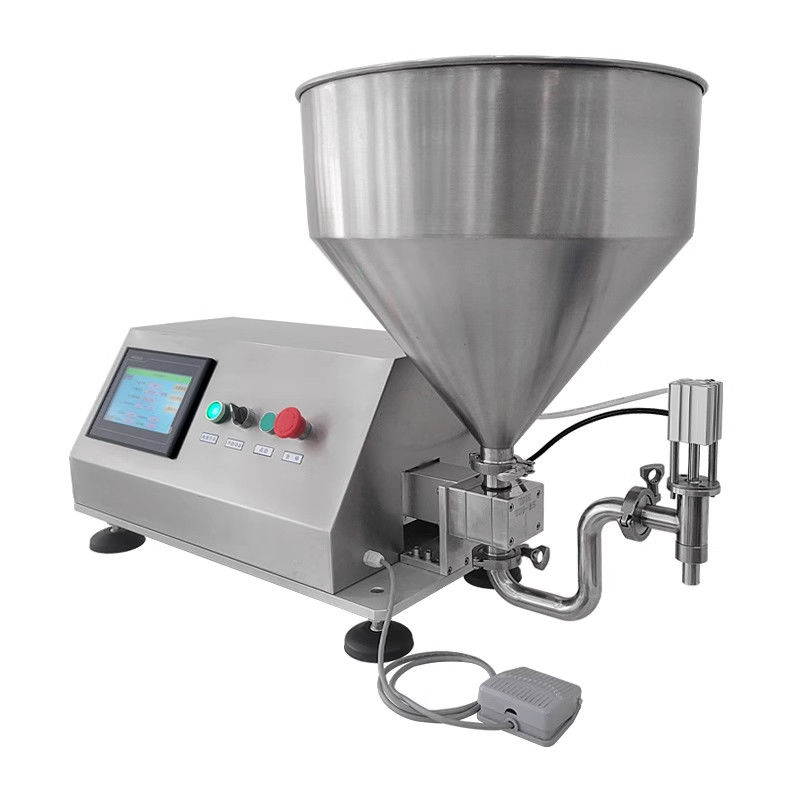 Semi-automatische draaibare servo-lobe rotor tandwielpomp zuiger dikke olie crème pasta vulmachine dispenser voor dikke vloeistoffen