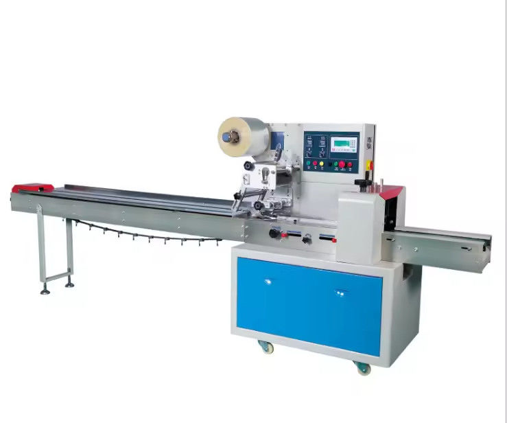 Professionele Flow Pillow Bag verpakkingsverpakkingsmachine voor pizza koekjes horizontale koekjes brood Flow Pillow Wrap Machine