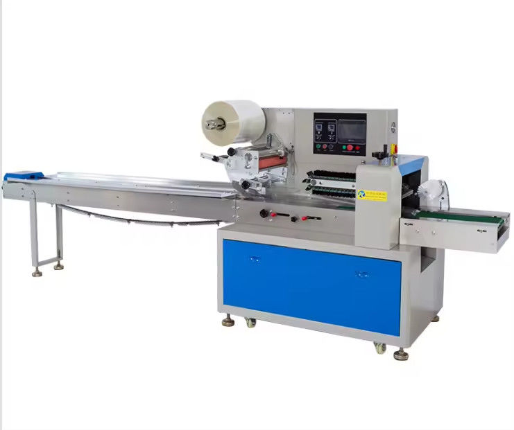 Professionele Flow Pillow Bag verpakkingsverpakkingsmachine voor pizza koekjes horizontale koekjes brood Flow Pillow Wrap Machine