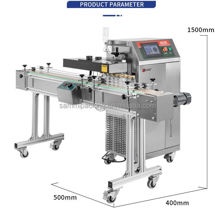 Automatische vloertype Continuous Induction Sealing Machine Induction Heat Sealer Voor kleine plastic flessen