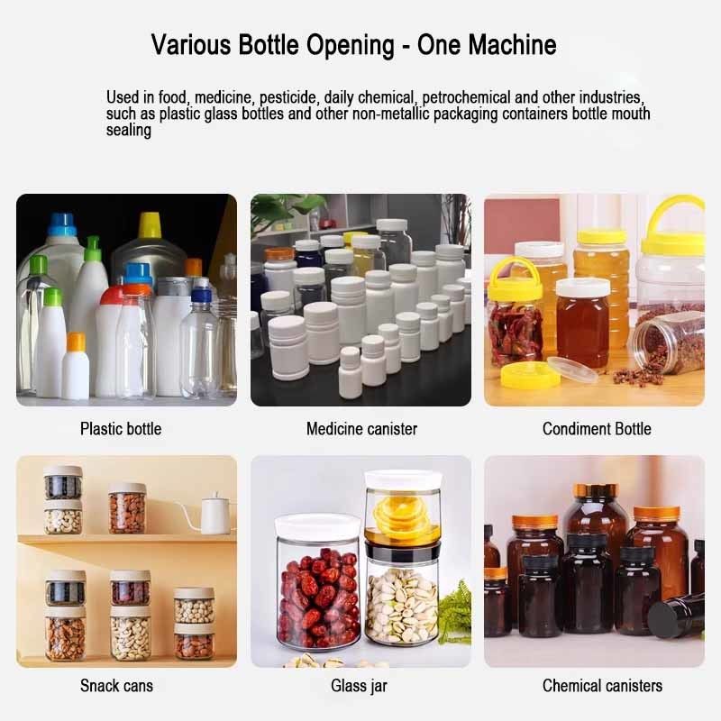 Aluminiumfolieflessealer Elektromagnetische inductiewarmteverzegelmachine voor drankblikken Vaten Papierglasverpakkingsapparatuur