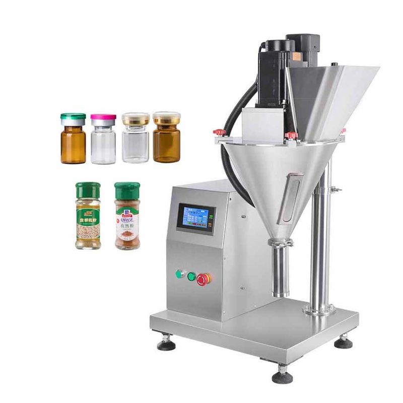 Semi-automatische machine voor het vullen van droog poeder fleszak melk cosmetische chemische poeder weeging dosering auger poeder vulmachine