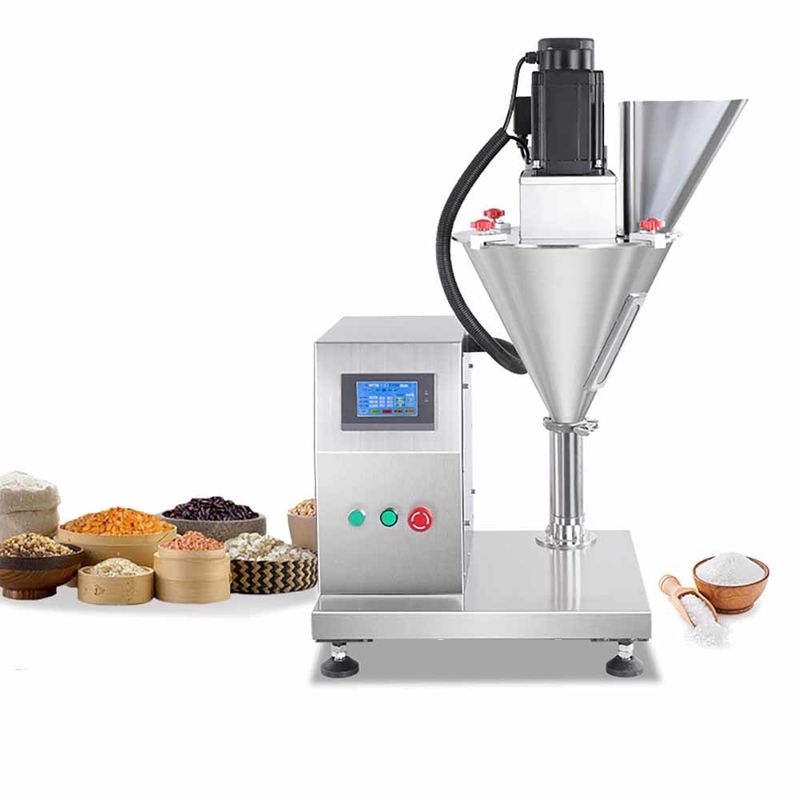 Semi-automatische machine voor het vullen van droog poeder fleszak melk cosmetische chemische poeder weeging dosering auger poeder vulmachine