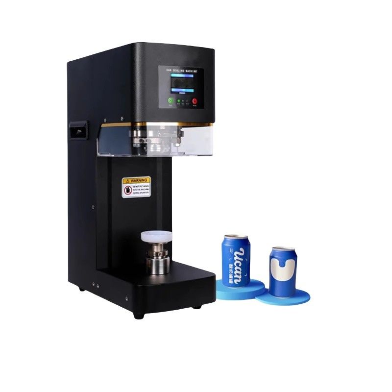 Fabrieksfabrikant Volledig automatische Soda Tin Can Sealing Seamer Machine voor Bubble Tea Can Packaging Manual aangedreven voor papier