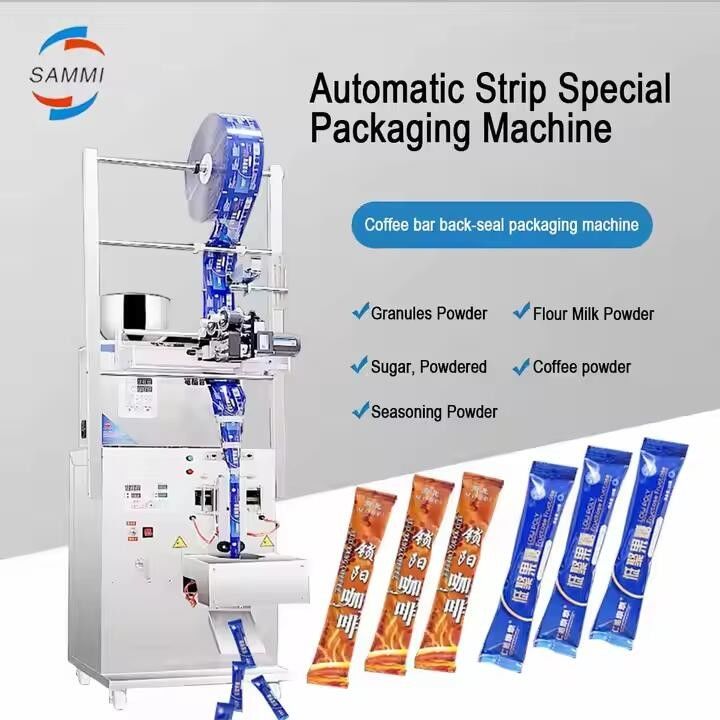 Fabrieksprijs Tiefpoederverpakkingsmachine Suiker Zout Koffiebalk Saket Verpakkingsmachine Met Warm Stempel Coder