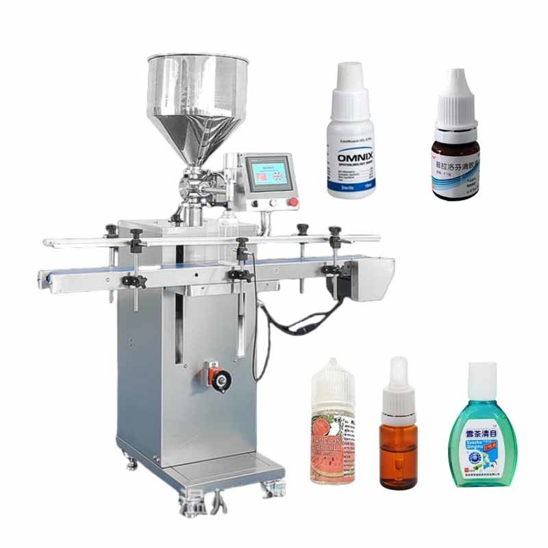 Hoogwaardige automatische verticale pasta vulmachine room warme saus ketchup vulmachine met transportband en touchscreen