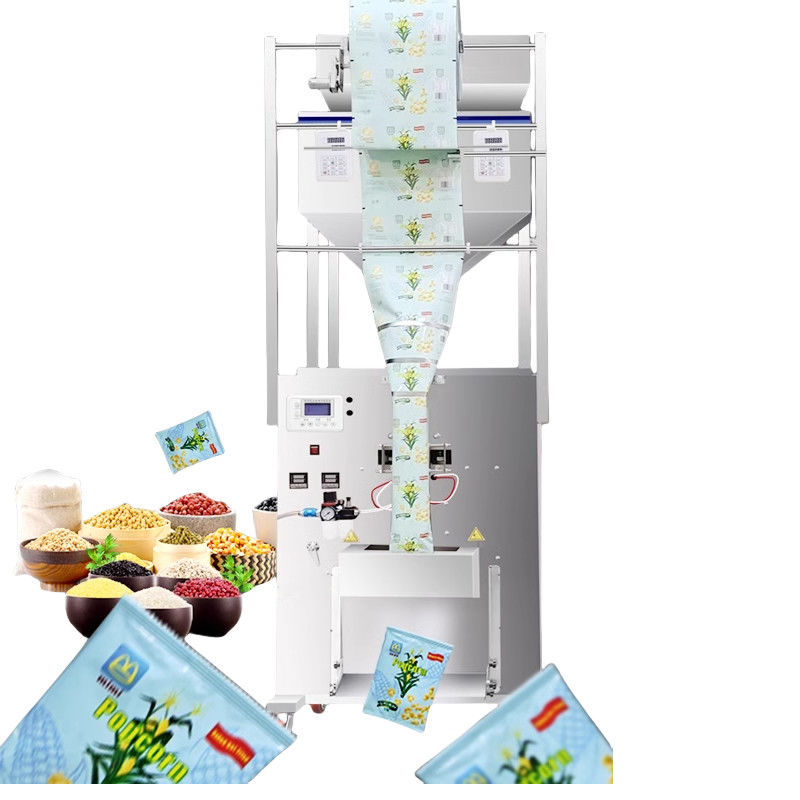 Automatische droge voedselverpakkingsmachine met grotere capaciteit, achtersegelzakken voor granen, noten, kruidenpoeder, precisie 0,2G