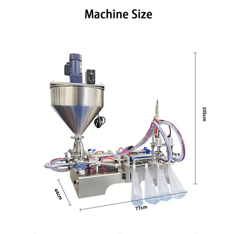Tuit zak vloeistof vulmachine bureaublad kleine zak zakje kruidensaus zak vulmachine