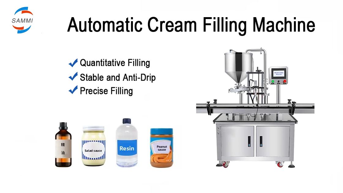 Eenvoudige Bediening Volautomatische Servo Rotor Pomp Pasteuze Vloeistof Afvulmachine voor Honing Viskeuze Vloeistof Pindakaas Ketchup