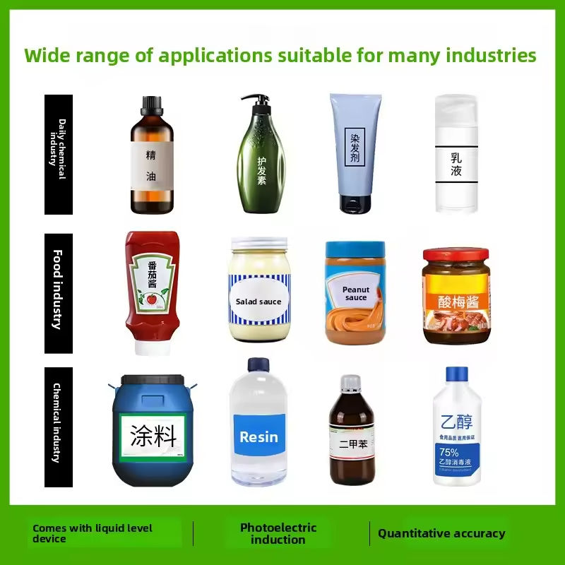Eenvoudige Bediening Volautomatische Servo Rotor Pomp Pasteuze Vloeistof Afvulmachine voor Honing Viskeuze Vloeistof Pindakaas Ketchup