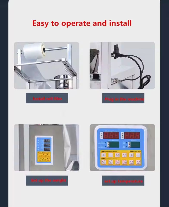 Volledig automatische verpakkingsmachine voor snackpopcorn kin chips notenmeel