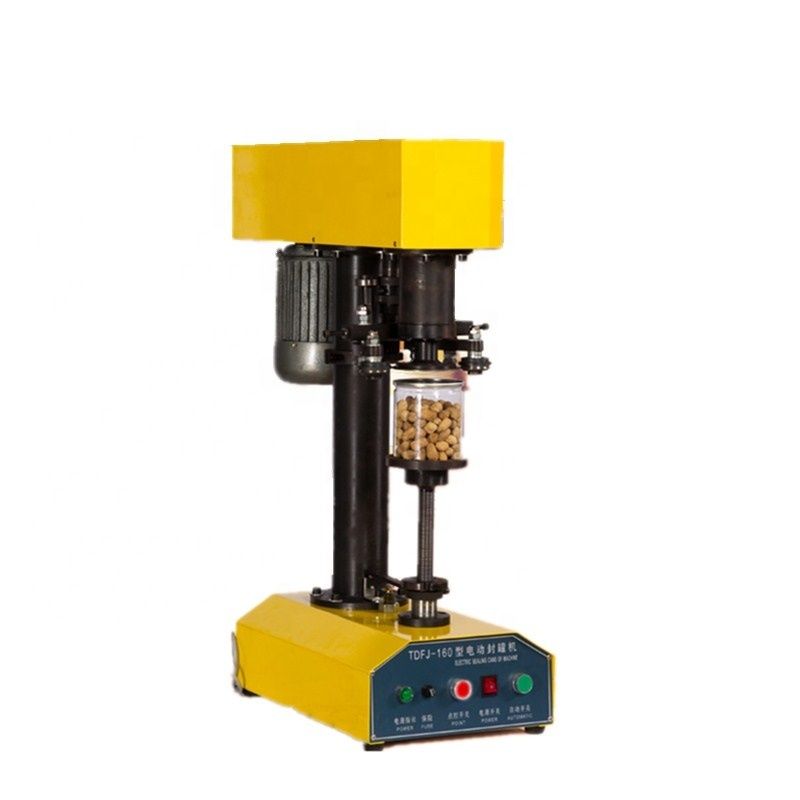 Hete verkopen TDFJ-160 Voedselblikken Plastic Pot Container Aluminium Bierblik Deksel Blik Sluitmachine