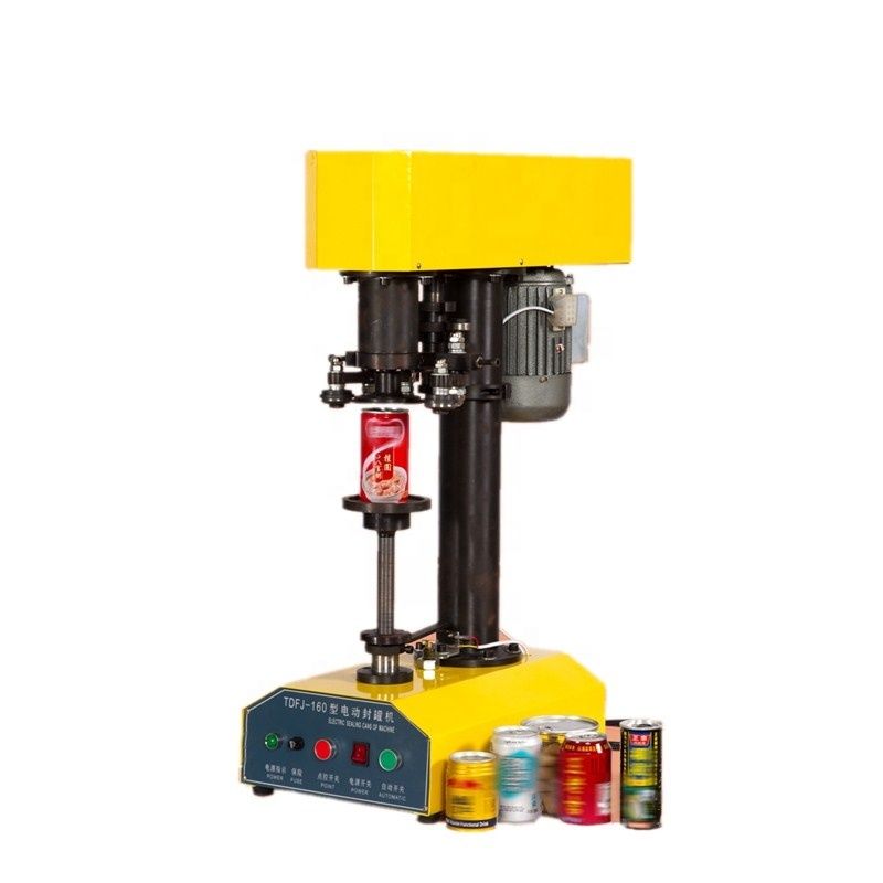 Hete verkopen TDFJ-160 Voedselblikken Plastic Pot Container Aluminium Bierblik Deksel Blik Sluitmachine