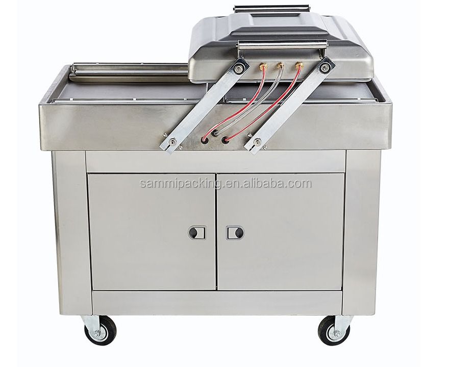 Dubbele kamer vacuümverpakkingsmachine DZ500/2SB voor zeevruchten, vlees, kip, tofu, vis, pinda's