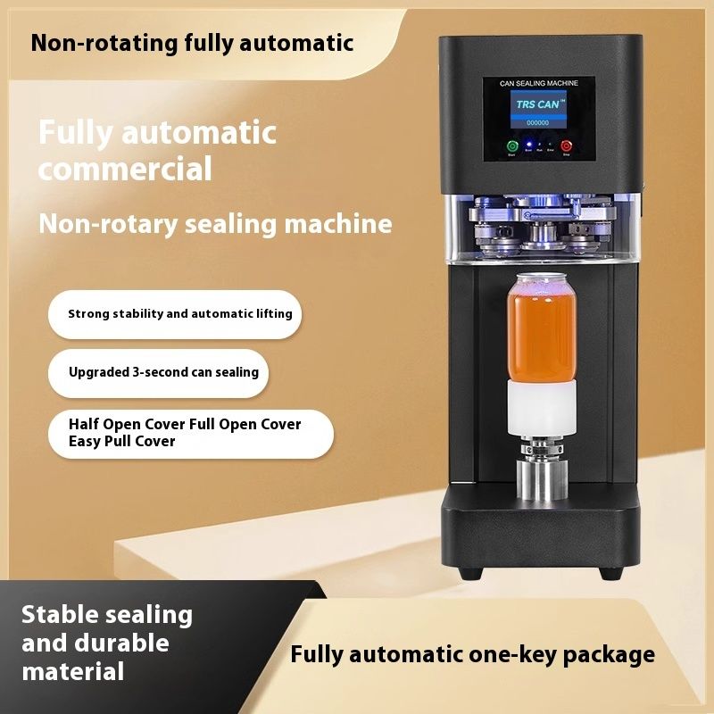 2025 Hot Selling Semi Automatic PET Can Sealer Machine High Speed 3S Aluminium Plastic Lid Sealing voor Beverage Bubble Tea/Juice