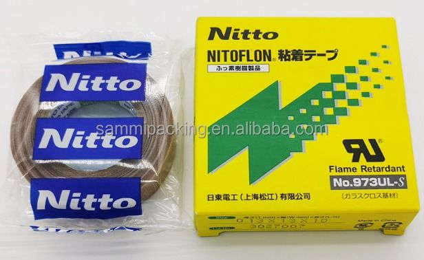 NITTO PTFE 973UL 13mm19mm Te Flon Silicone Hoogtemperatuur Warmtebestendige Warmtebestendige Afdichtband